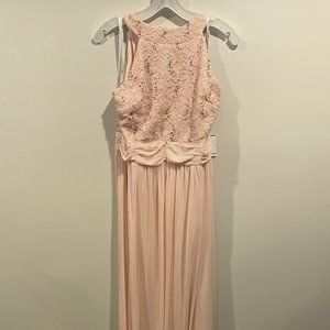 David's Bridal Bridesmaids Dress, Pale Pink, Size 12